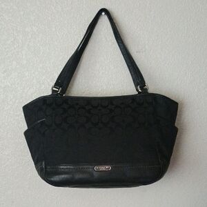 Coach Black Signature Shoulder Bag